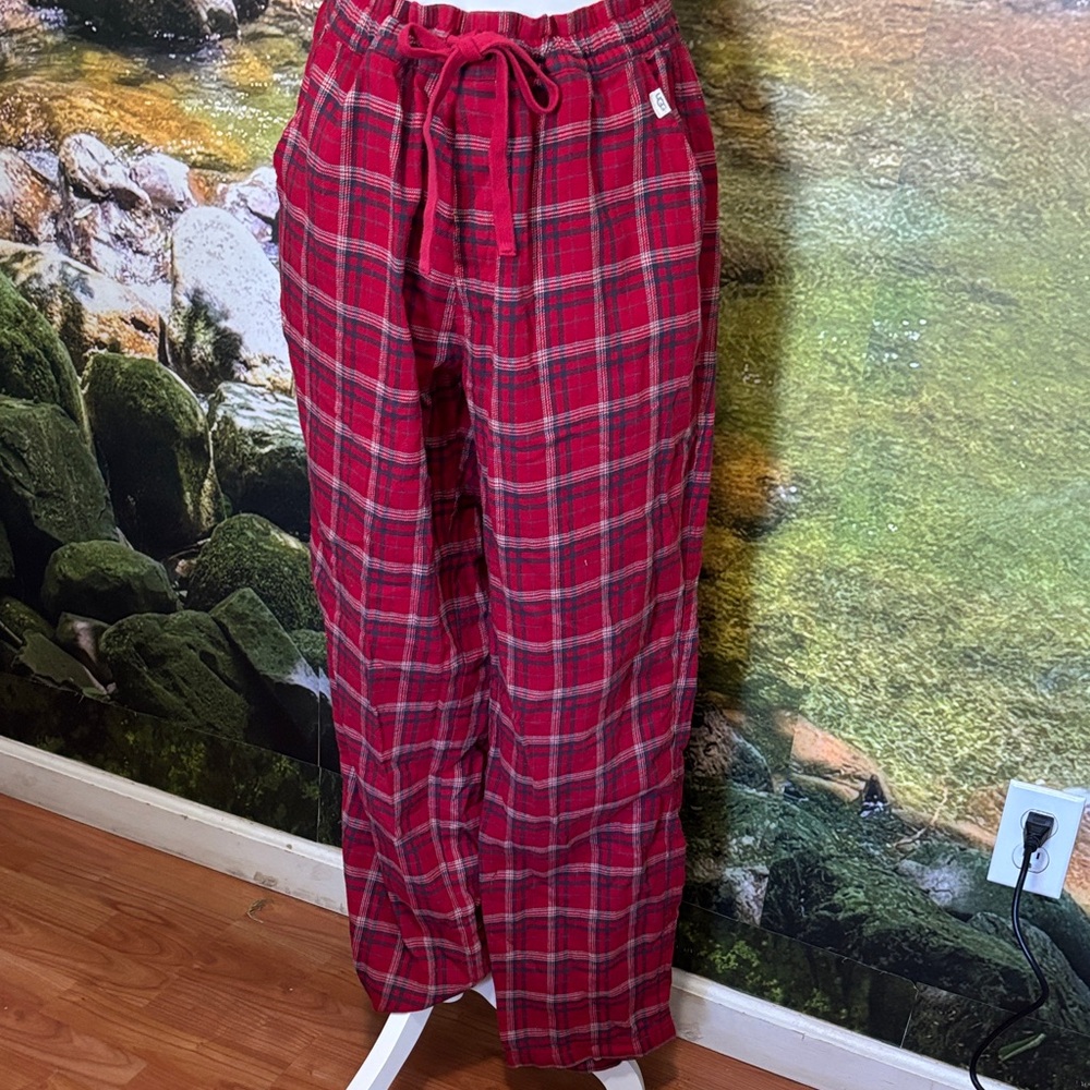 UGG Red and Blue Plaid Pants
